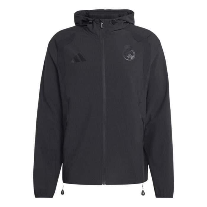 Real Madrid Windbreaker Vis Tech Travel - Black
