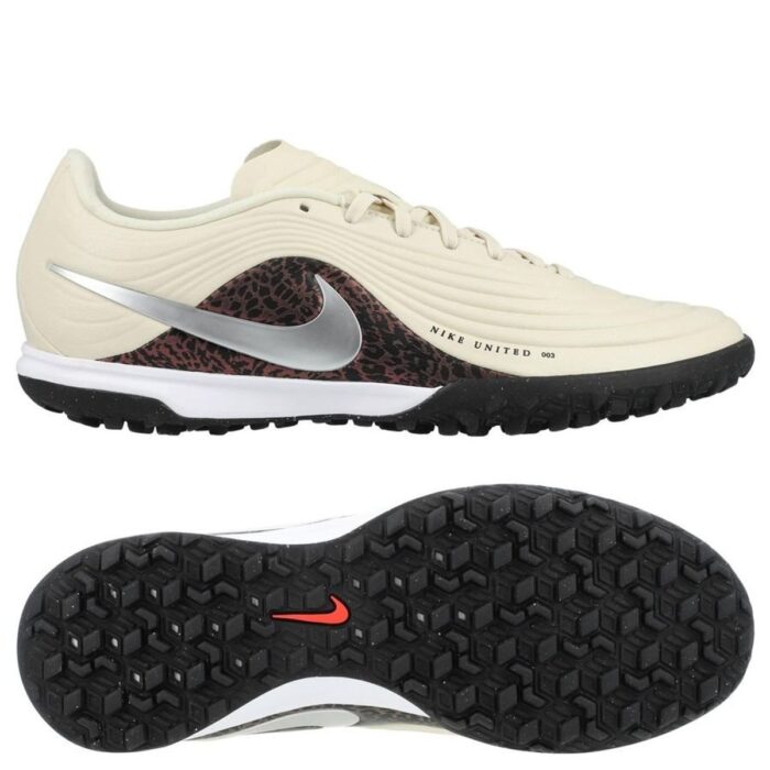 Nike Tiempo Maestro Academy TF United - Fossil/Metallic Silver/Burgundy Crush