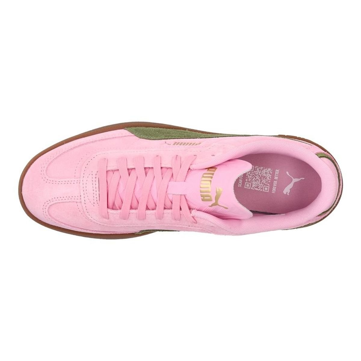 PUMA Club II Era Suede - Pink/Olive Cargo 6 PUMA Club II Era Suede - Pink/Olive Cargo - Image 6