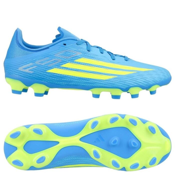 adidas F50 League MG Ice Cold Precision - Lucid Ray Blue/Solar Yellow/Light Utility Aqua
