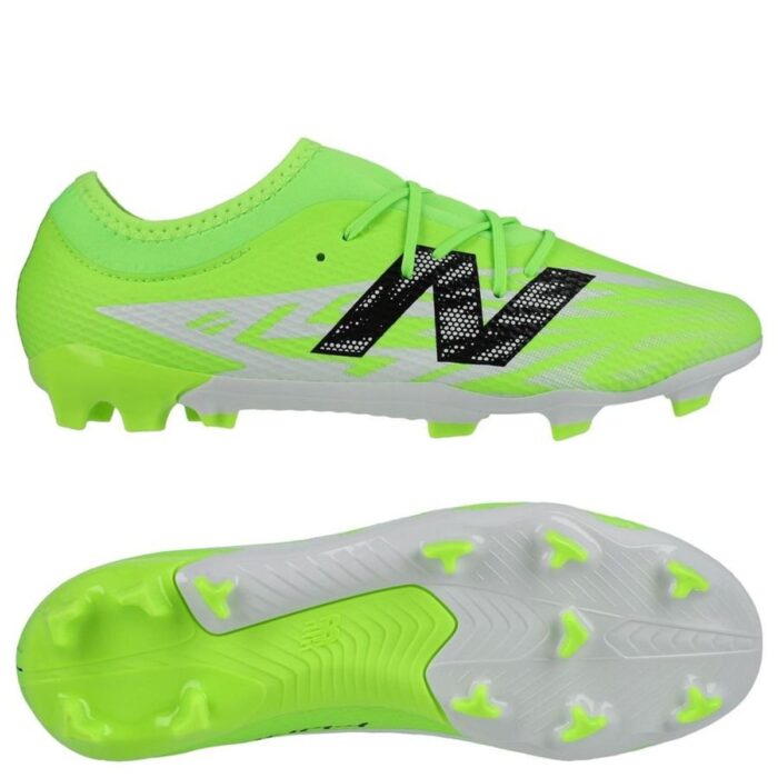 New Balance Furon V8 Team FG Lime Light - Pixel Green/Black Kids