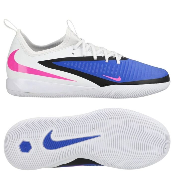 Nike Phantom 6 Academy Low Cut IC Attack - Racer Blue/Pink Blast/White Kids