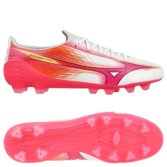 Mizuno Alpha III Pro FG Blazing Flair - White/Fuchsia Purple