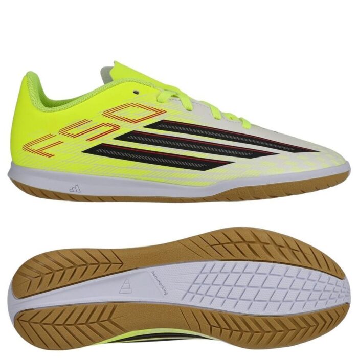 adidas F50 Club IN Born For Goals - Solar Yellow/Core Black/Lucid Red Kids