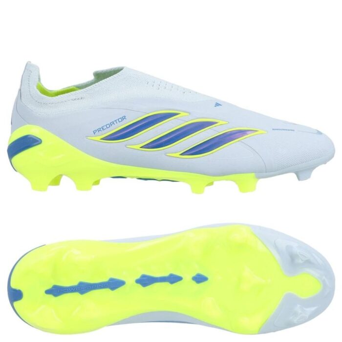 adidas Predator Elite Laceless FG Ice Cold Precision - Crystal Sky/Ray Blue/Solar Yellow Kids