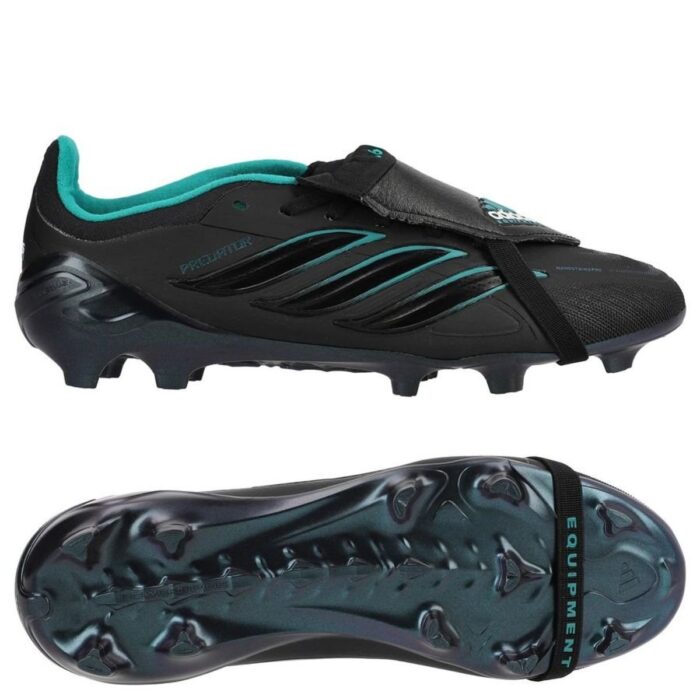 adidas Predator Elite Fold-over Tongue FG EQT - Core Black/Equipment Green Kids LIMITED EDITION