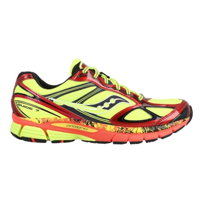 Saucony Sneaker Progrid Guide 7 Hi Octane - Volt/Orange/Multicolor