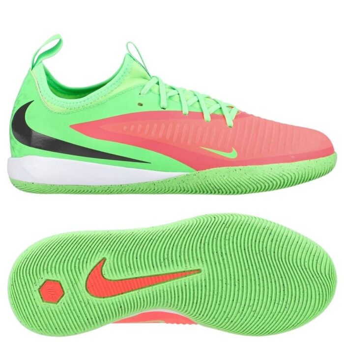 Nike Phantom 6 Academy Low Cut IC Erling Haaland Personal Edition - Hot Punch/Black/Green Strike Kids