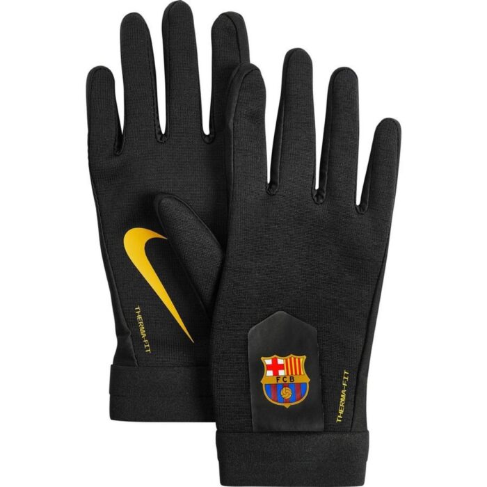 Barcelona Player Gloves Academy Therma-FIT - Black/Yellow