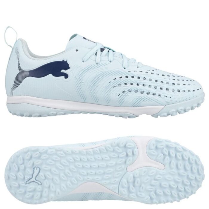 PUMA Future 9 Play + Mid TT Dreamrush - Icy Blue/Blue Jewel Kids
