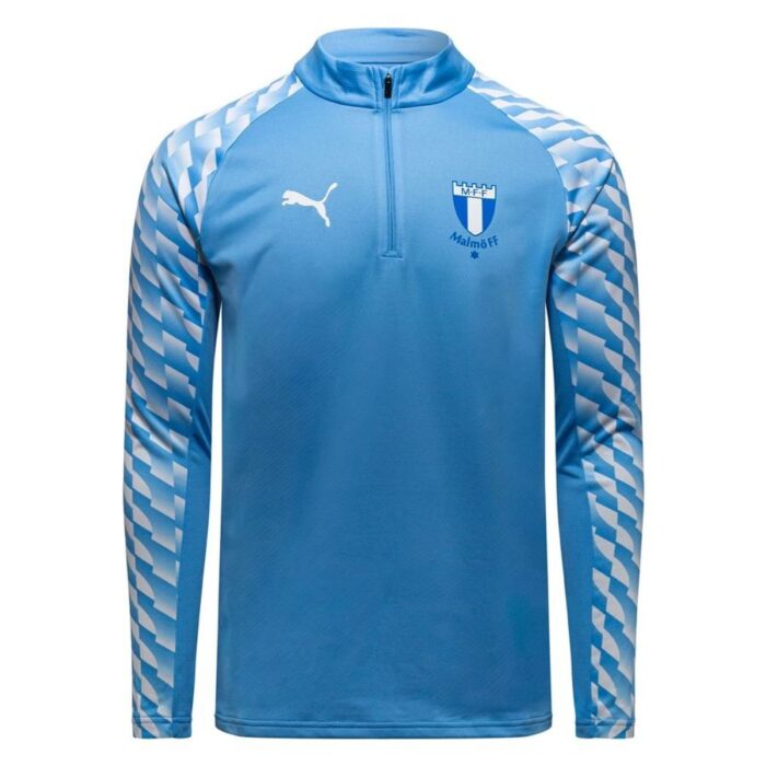 Malmö FF Training Shirt teamLIGA26 1/4 Zip - Team Light Blue/PUMA White Kids