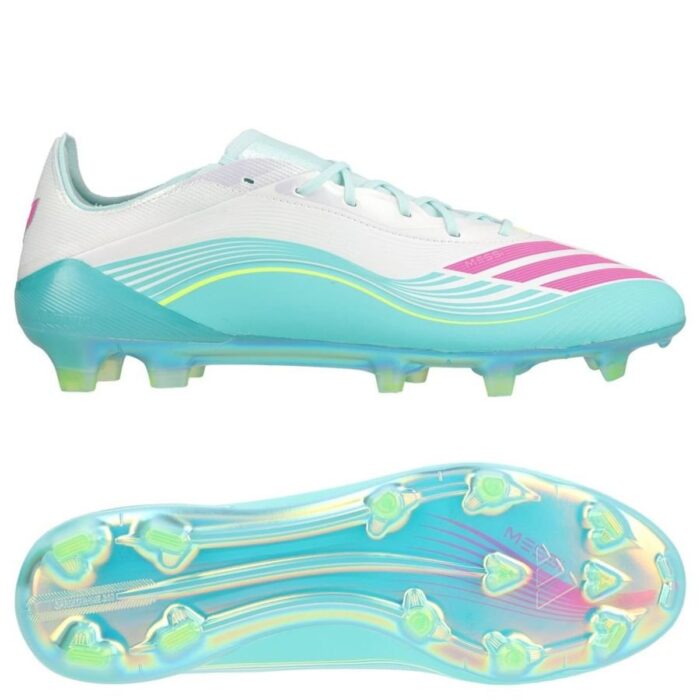 adidas F50 Messi Elite FG Aurora Radiante - Footwear White/Lucid Pink/Flash Aqua