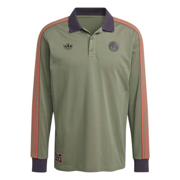 Bayern München Polo Terrace Icons - Base Green Long Sleeves