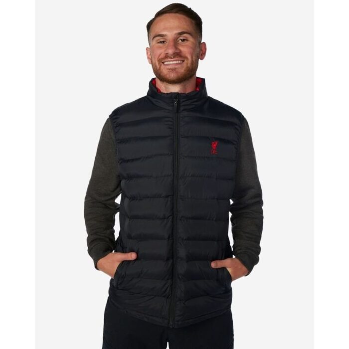 Liverpool Vest Padded - Black/Red
