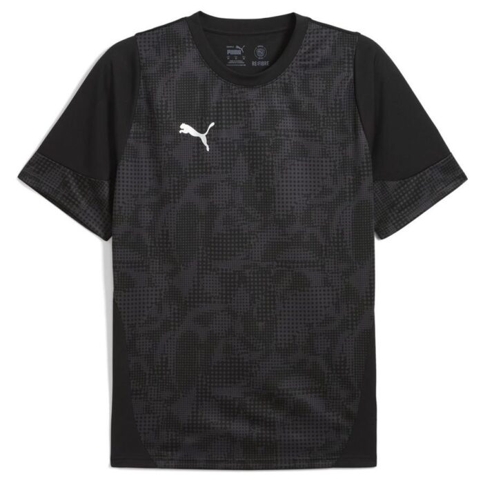 PUMA Training T-Shirt teamCUP - PUMA Black/Puma Silver/Flat Dark Gray