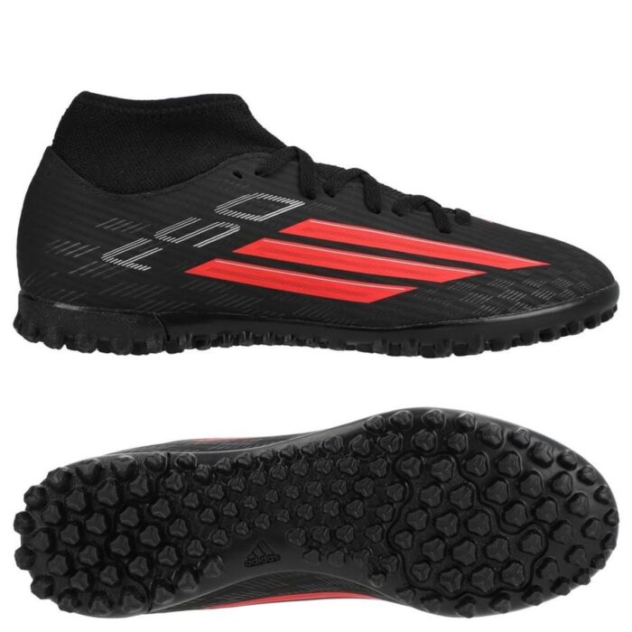 adidas F50 Club Mid TF Immortal DNA - Core Black/Lucid Red Kids
