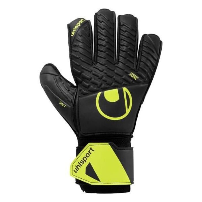 Uhlsport Goalkeeper Gloves Fangmaschine Soft Flex Frame - Black/Fluo Yellow Kids