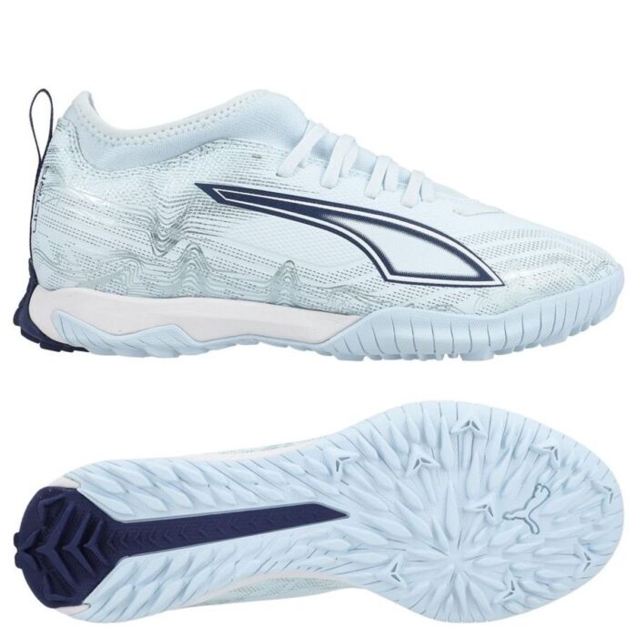 PUMA Ultra 6 Match Mid + TT Dreamrush - Icy Blue/PUMA White/Blue Jewel Kids