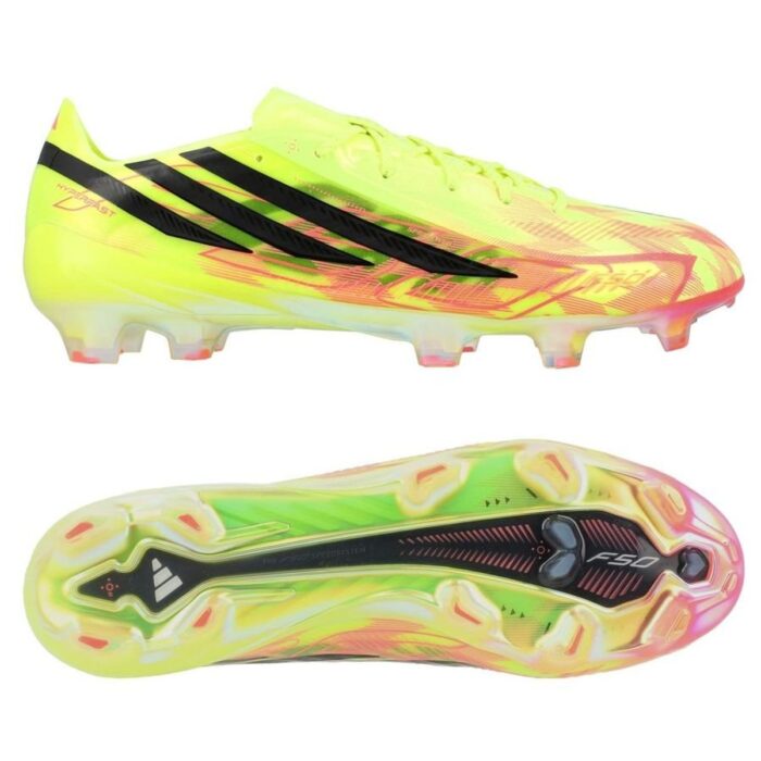 adidas F50 Hyperfast Elite FG Too Light - Solar Yellow/Core Black/Solar Turquoise LIMITED EDITION