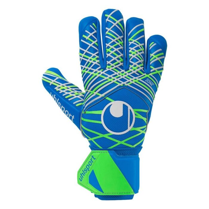 Uhlsport Goalkeeper Gloves Aquasoft HN - Pacific Blue/Fluo Green/White