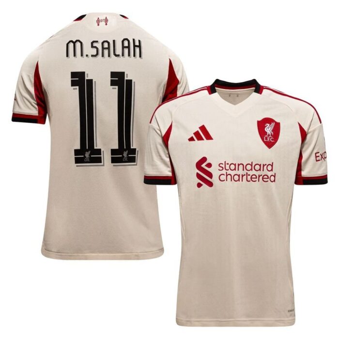 Liverpool Away Shirt 2025/26 Champions League M.SALAH 11 Kids