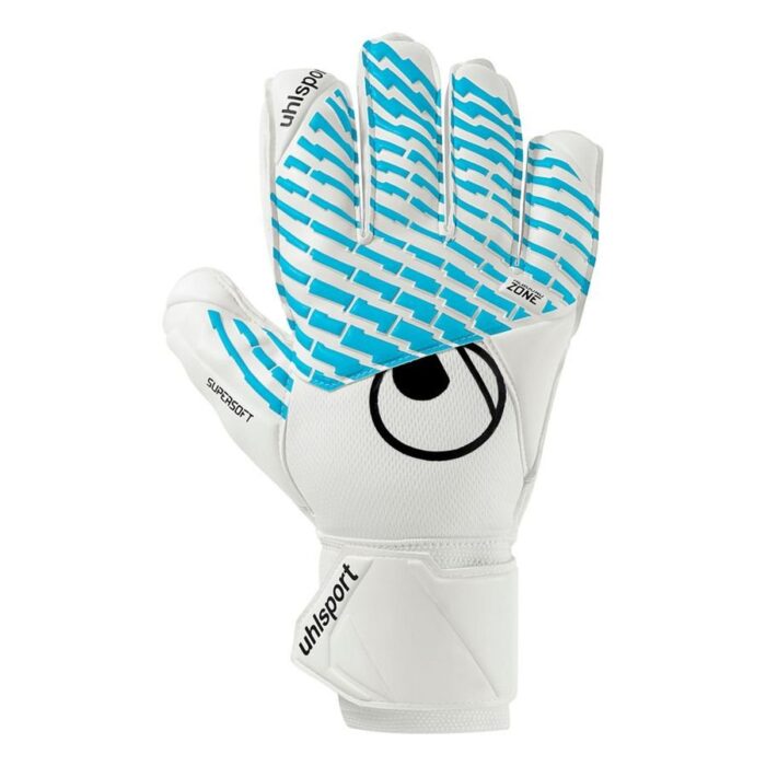 Uhlsport Goalkeeper Gloves Fangmaschine CyberTec Supersoft - White/Cyber Blue/Black