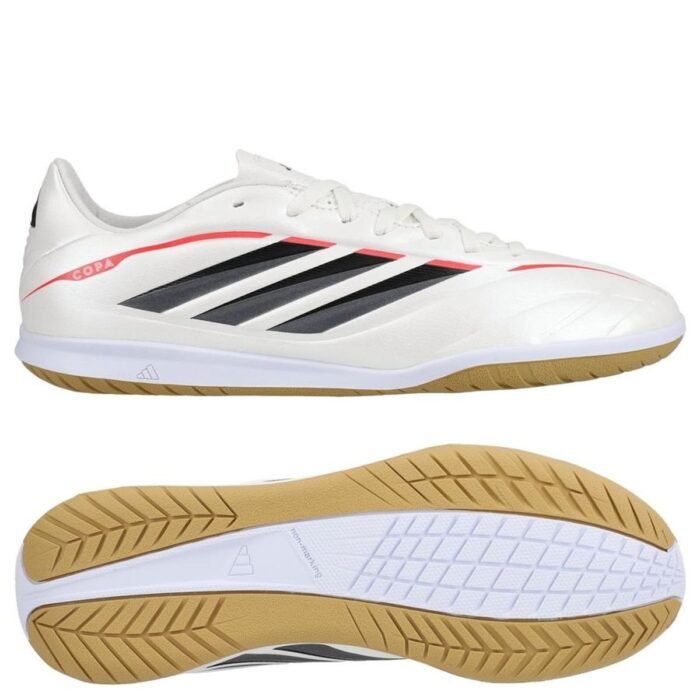 adidas Copa Pure IV Club IN Born For Goals - Footwear White/Zero Metallic/Core Black/Lucid Red Kids