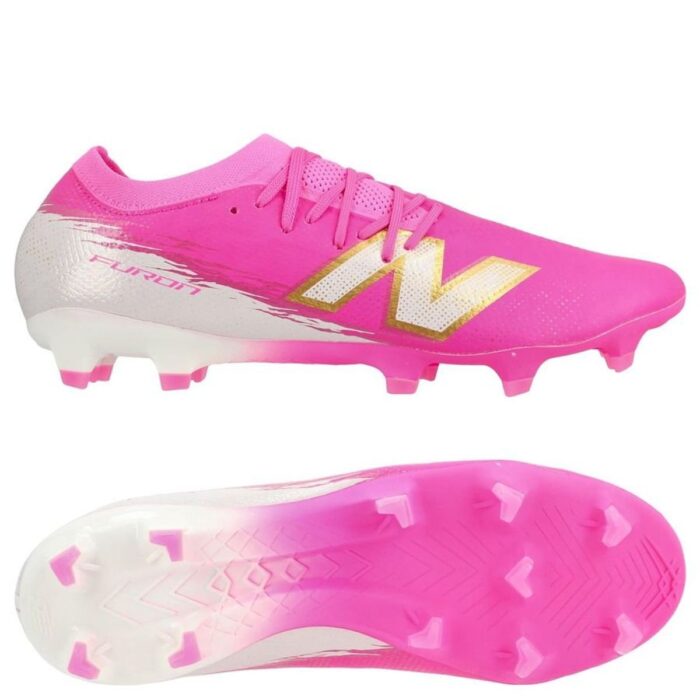 New Balance Furon V8 Pro FG Pure Ambition - Pink Heat/White/Gold