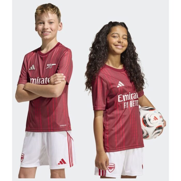 Arsenal Training T-Shirt Pre Match - Collegiate Burgundy/Pure Ruby Kids