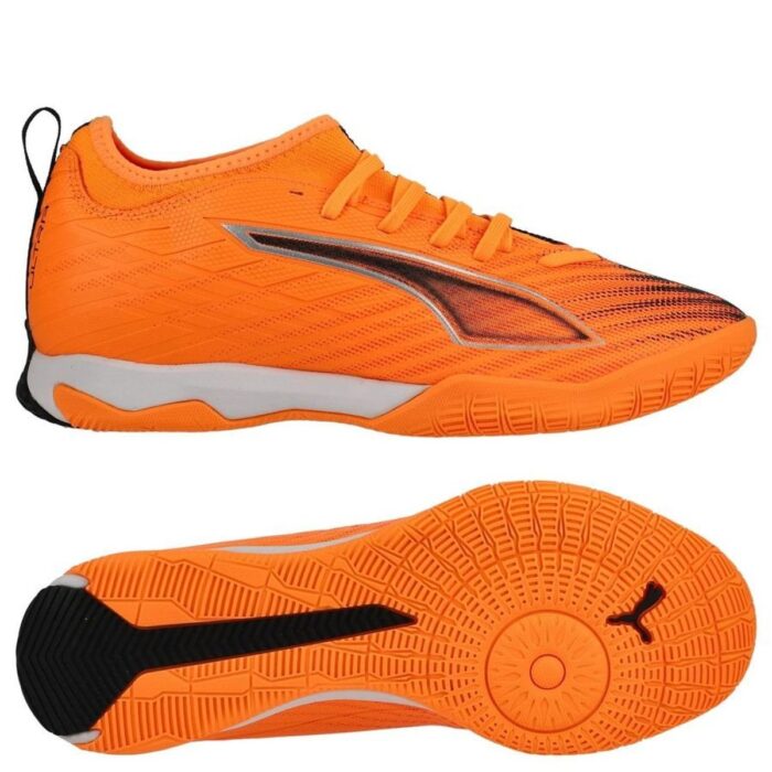 PUMA Ultra 6 Match + Mid IT Hot Pursuit - Heat Fire/PUMA Black/Glowing Red Kids