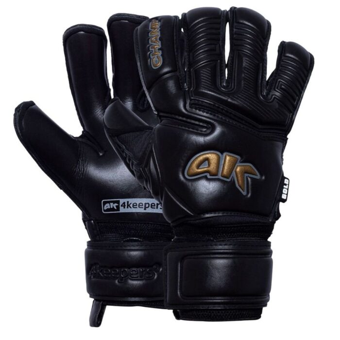 4keepers Goalkeeper Gloves Champ Gold VII RF2G - Black