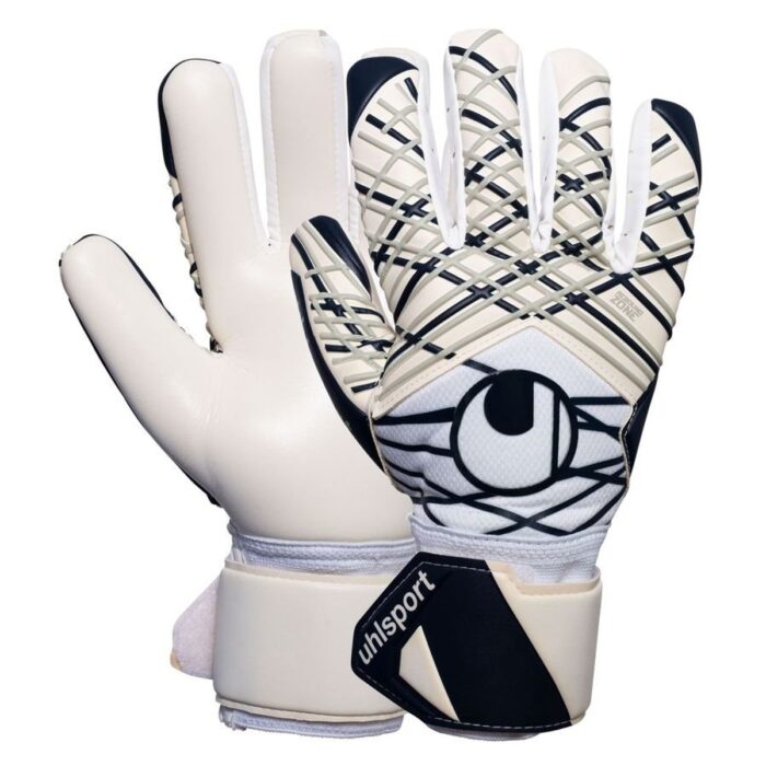 Uhlsport Goalkeeper Gloves Supersoft HN - White/Navy/Silver
