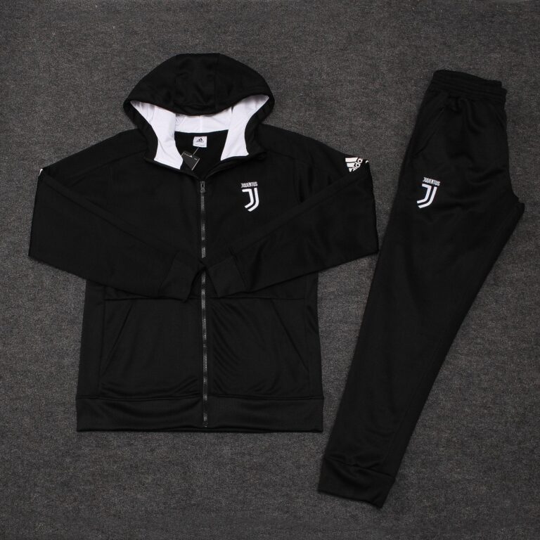 Juventus Black Hoodie Suit