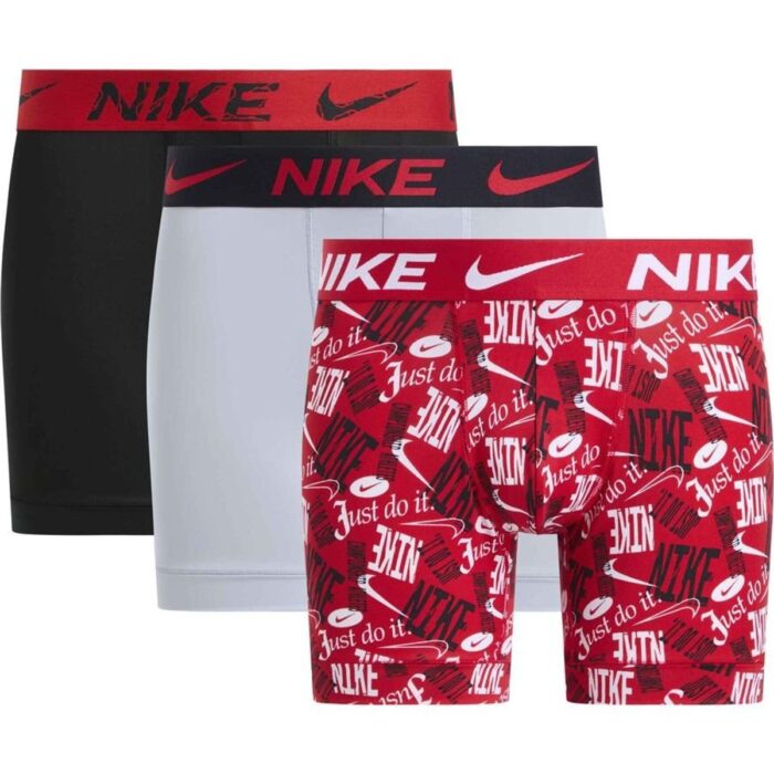 Nike Boxer Shorts 3-Pack Just Do It - Red/White/Black