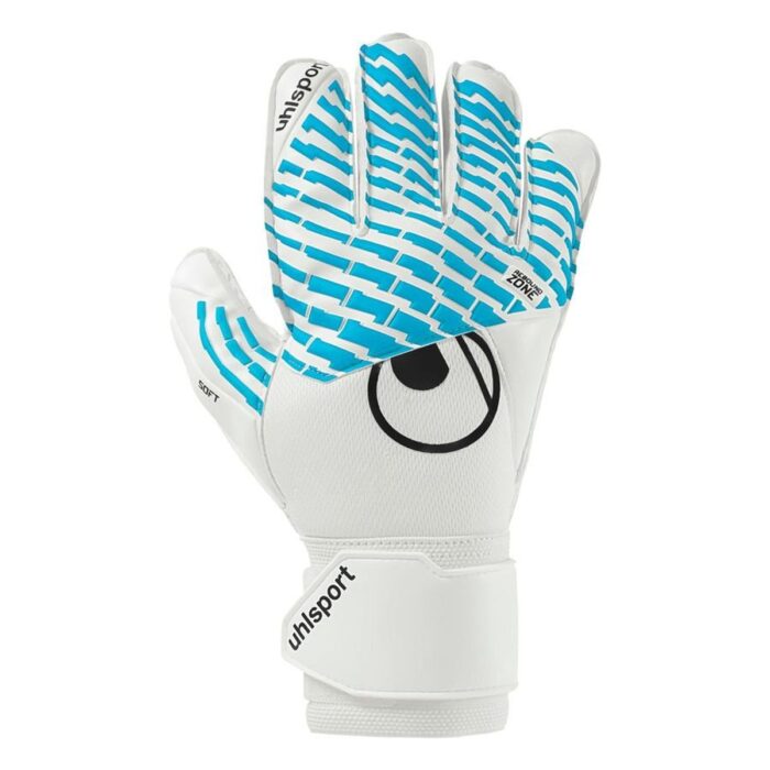 Uhlsport Goalkeeper Gloves Fangmaschine CyberTec Soft Pro - White/Cyber Blue/Black