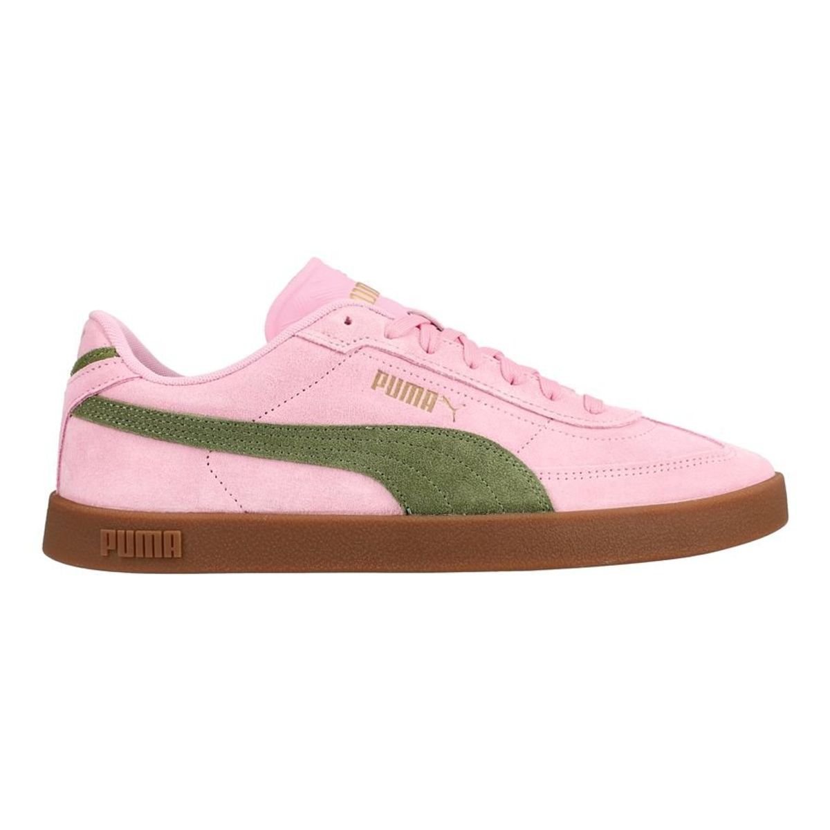 PUMA Club II Era Suede - Pink/Olive Cargo 1 PUMA Club II Era Suede - Pink/Olive Cargo