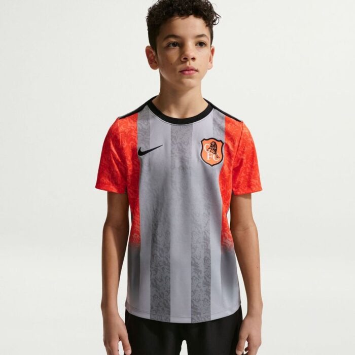 Chelsea Training T-Shirt Dri-FIT Academy Pro Pre Match SE - Wolf Grey/Turf Orange/Blue Kids
