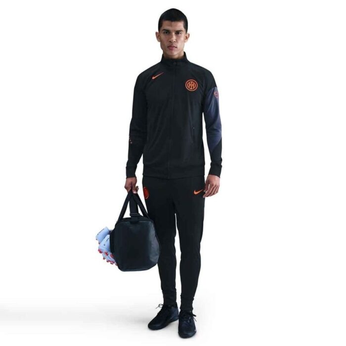 Inter Tracksuit Dri-FIT Strike 3rd - Black/Thunder Blue/Safety Orange