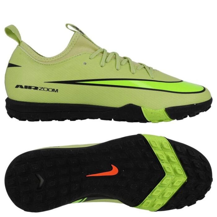 Nike Air Zoom Mercurial Vapor 16 Academy TF Max Voltage - Limelight/Volt/Hyper Crimson Kids