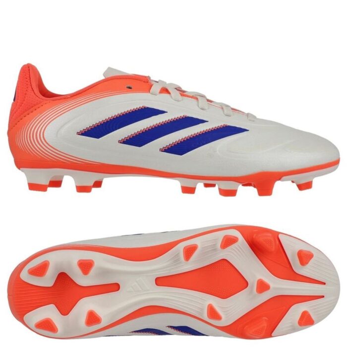 adidas Copa Pure Club III FxG Coral Blaze - Off White/Lucid Blue/Signal Coral Kids
