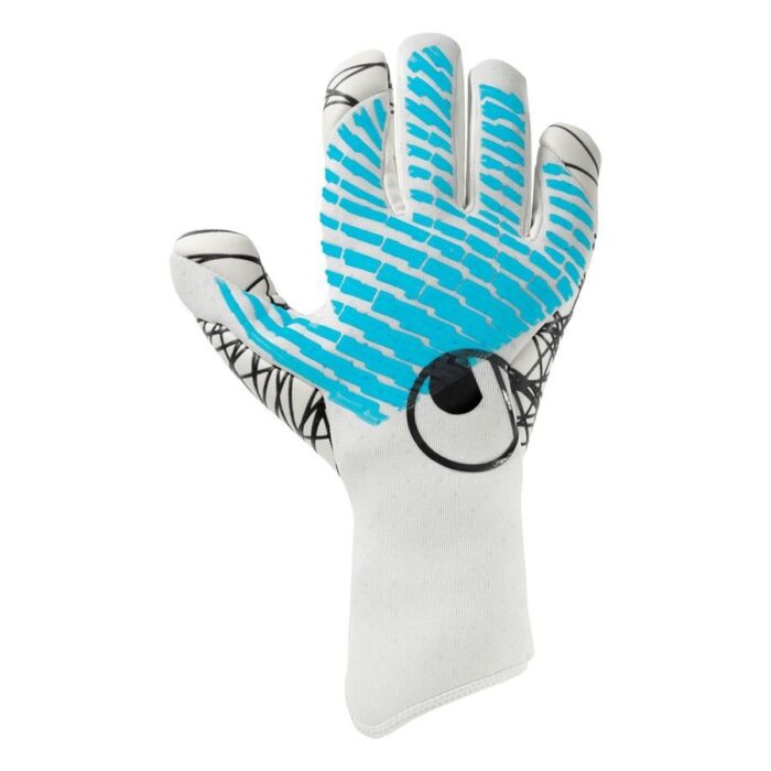 Uhlsport Goalkeeper Gloves Fangmaschine CyberTec Ultragrip - White/Cyber Blue/Black