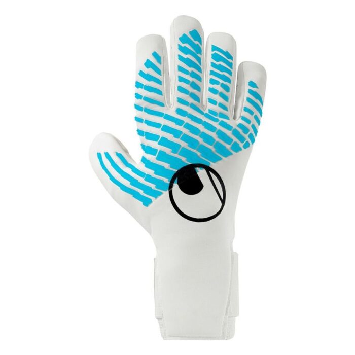 Uhlsport Goalkeeper Gloves Fangmaschine CyberTec Absolutgrip HN Fit - White/Cyber Blue/Black