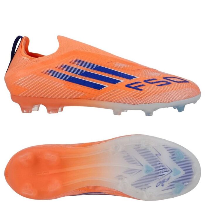 adidas F50 Elite Laceless FG Coral Blaze - Beam Orange/Lucid Blue/Footwear White Kids