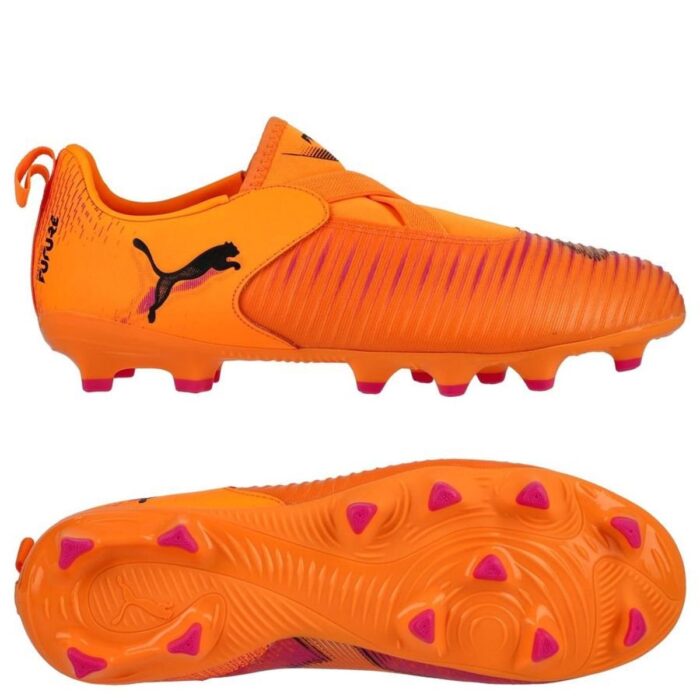 PUMA Future 8 Match Laceless FG/AG Hot Pursuit - Heat Fire/PUMA Black/Ravish Kids