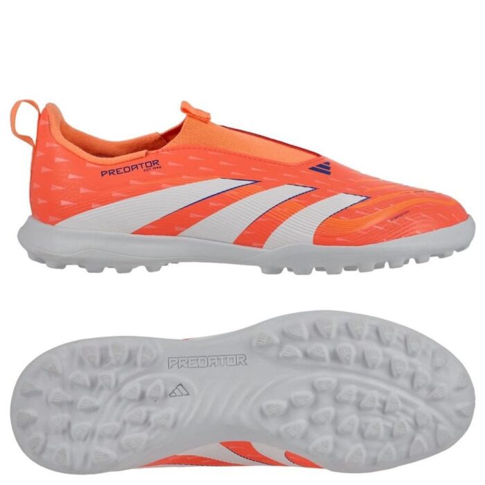 adidas Predator League Laceless TF Coral Blaze - Signal Coral/Footwear White/Beam Orange Kids