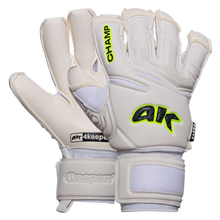 4keepers Goalkeeper Gloves Champ Carbo VII RF2G Tipped - White Kids