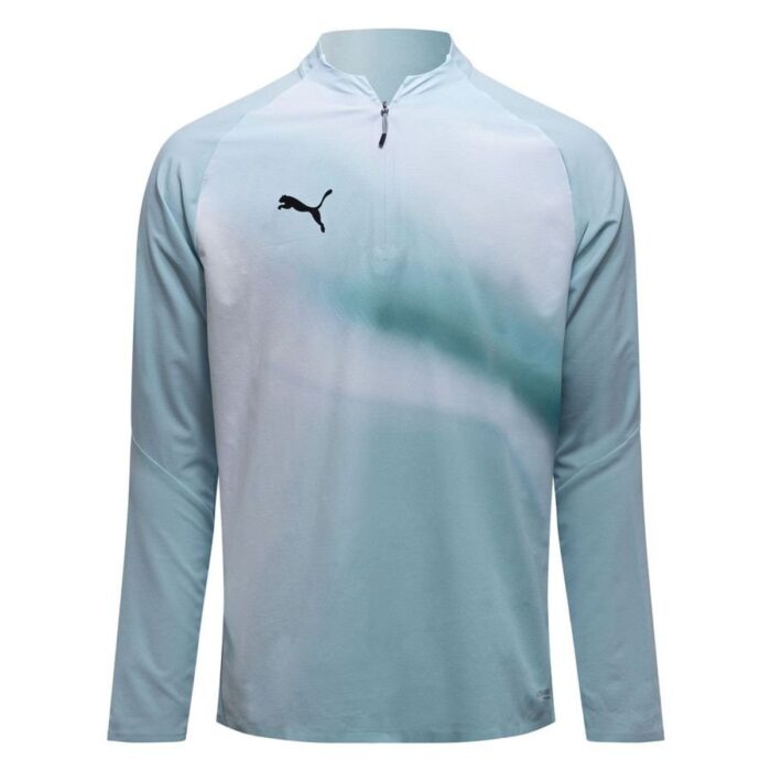 PUMA Training Shirt Individual Lightspeed Ultimate 1/4 Zip - White/Light Blue/Black