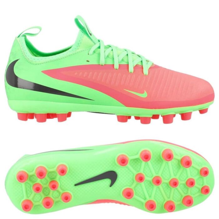 Nike Phantom 6 Academy Low Cut AG Erling Haaland Personal Edition - Hot Punch/Black/Green Strike Kids