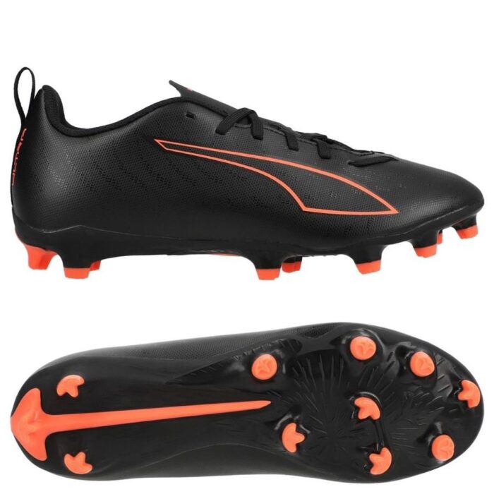 PUMA Ultra 6 Play FG/AG Eclipse - PUMA Black/Puma Red Kids