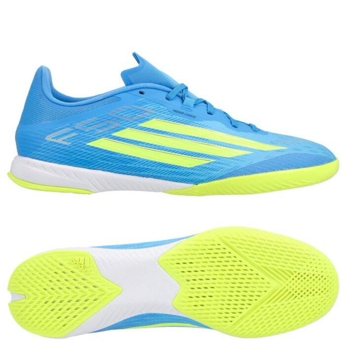 adidas F50 League IN Ice Cold Precision - Lucid Ray Blue/Solar Yellow/Light Utility Aqua